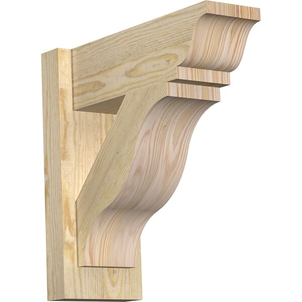 Ekena Millwork Funston Rough Sawn Traditional Outlooker, Douglas Fir, 6"W x 16"D x 16"H OUT06X16X16FST01RDF - main